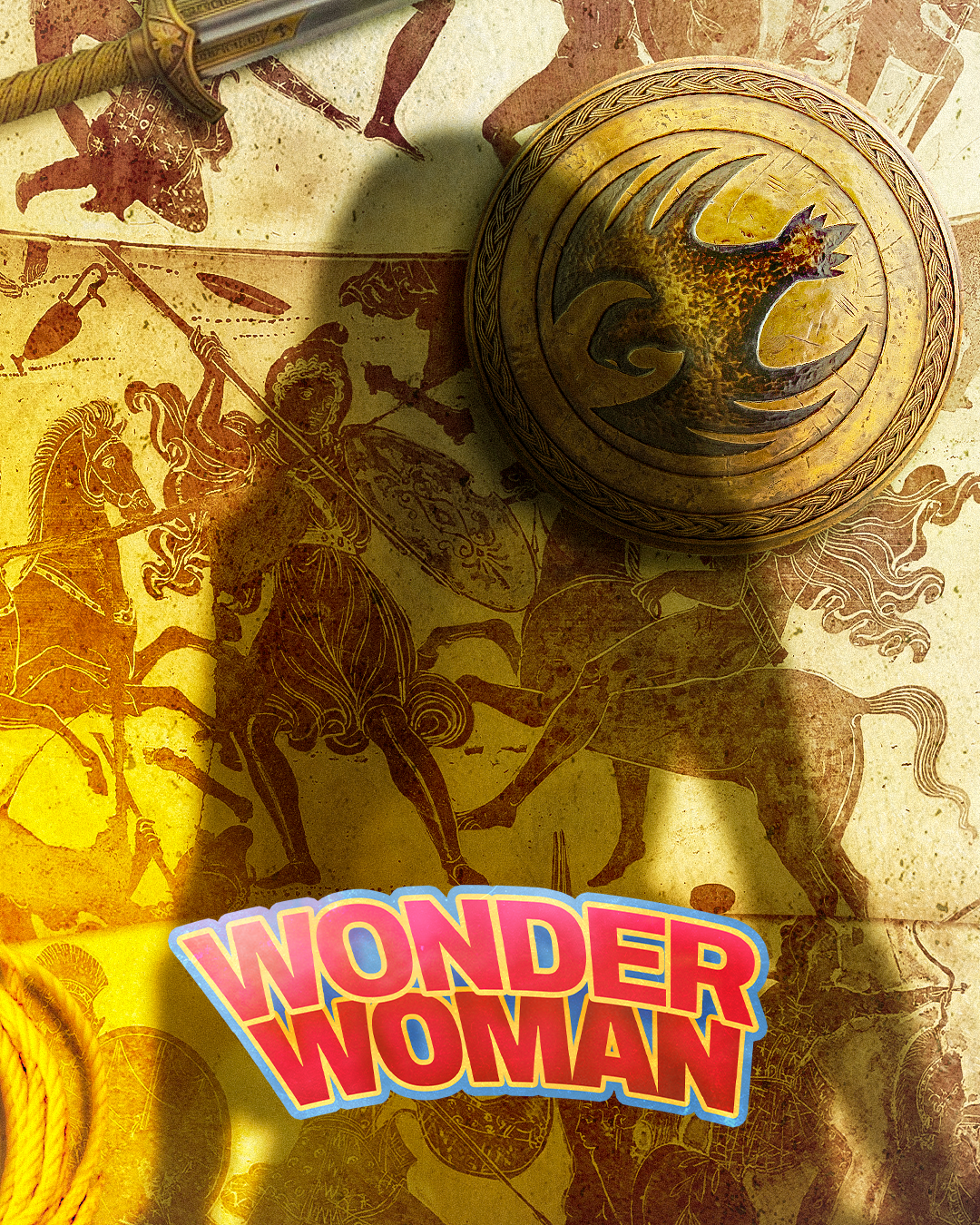Wonder Woman Mythological Artifact Concept Poster