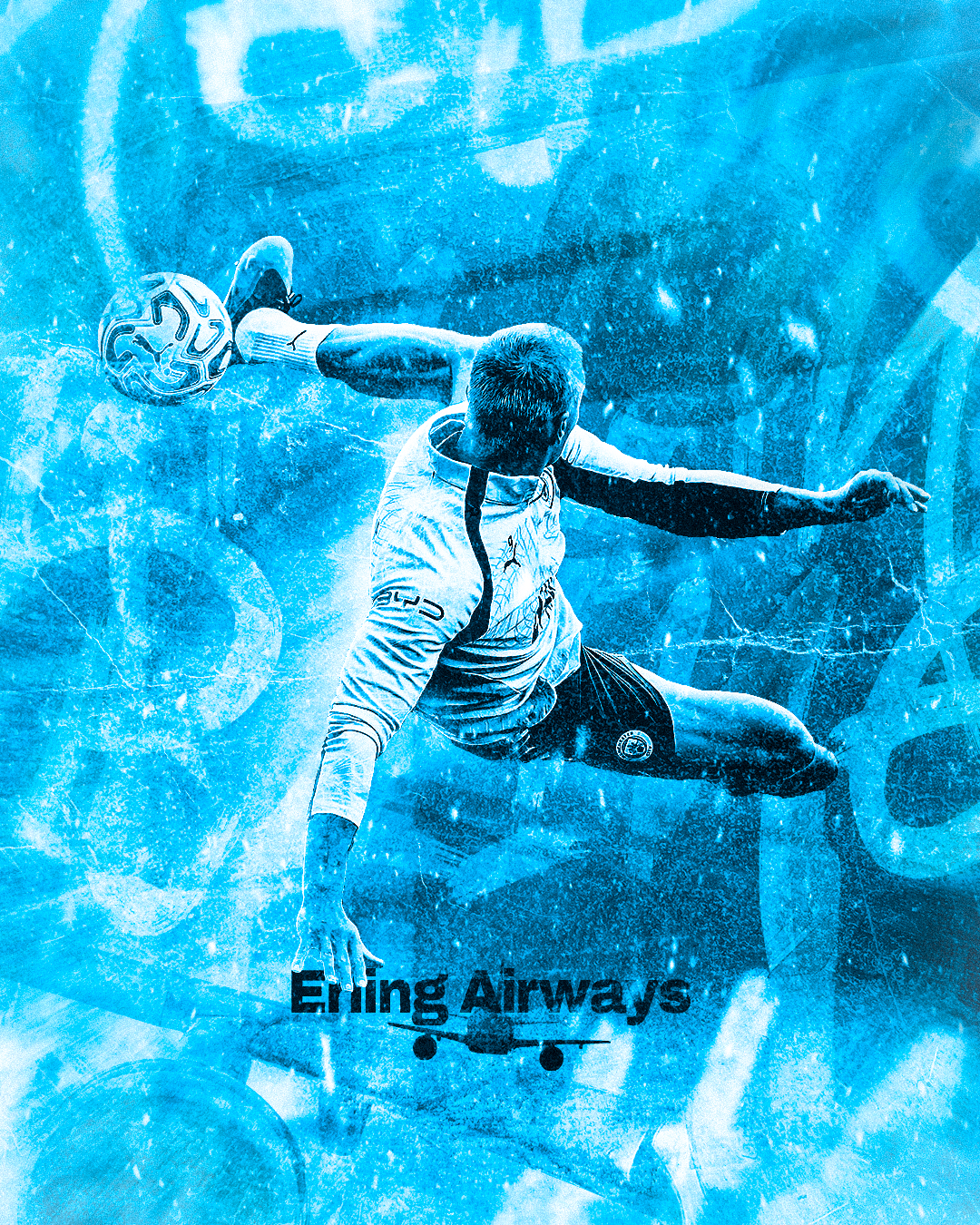 Erling Haaland Airways Creative Photo Manipulation