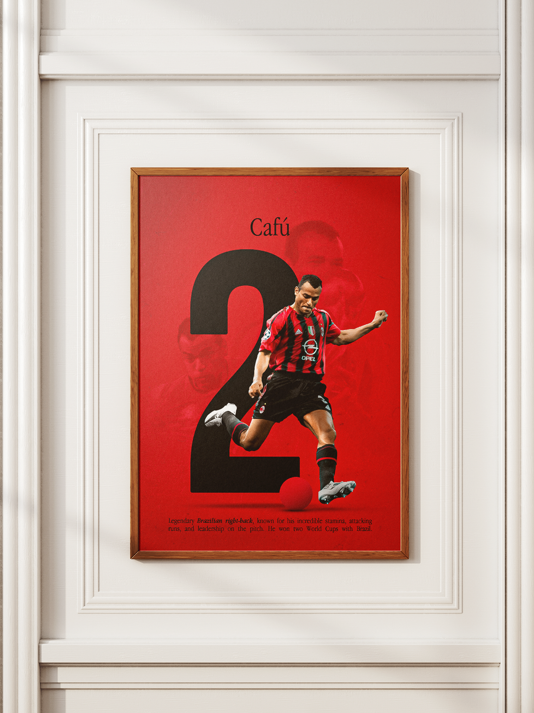 Cafu Number 2 Framed Exhibition Mockup
