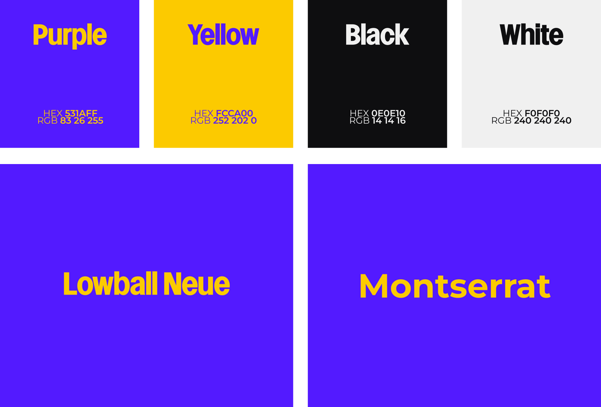 Gaming Brand Color System and Brutalist Typographic Pairing