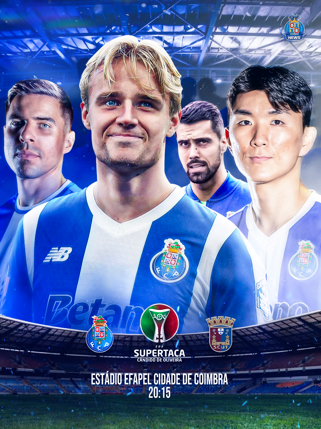 Supertaca Candido de Oliveira Matchday Graphic Announcement