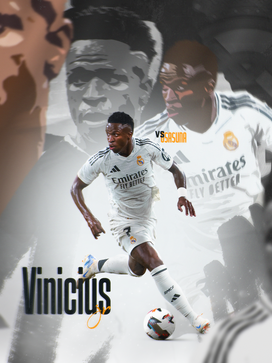 Vinicius Jr Real Madrid Matchday Dynamic Graphic