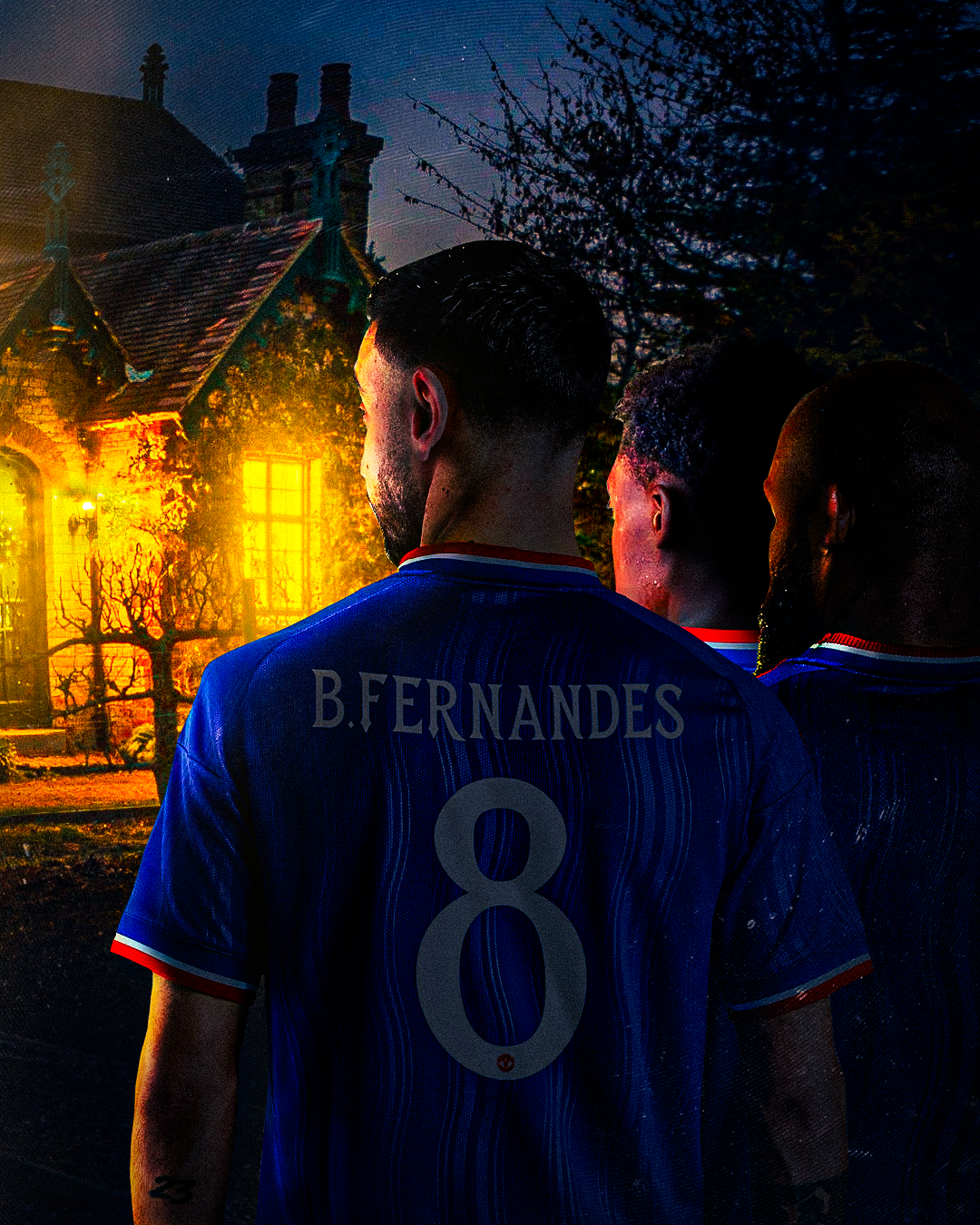 Bruno Fernandes vs Fulham Matchday Social Media Poster