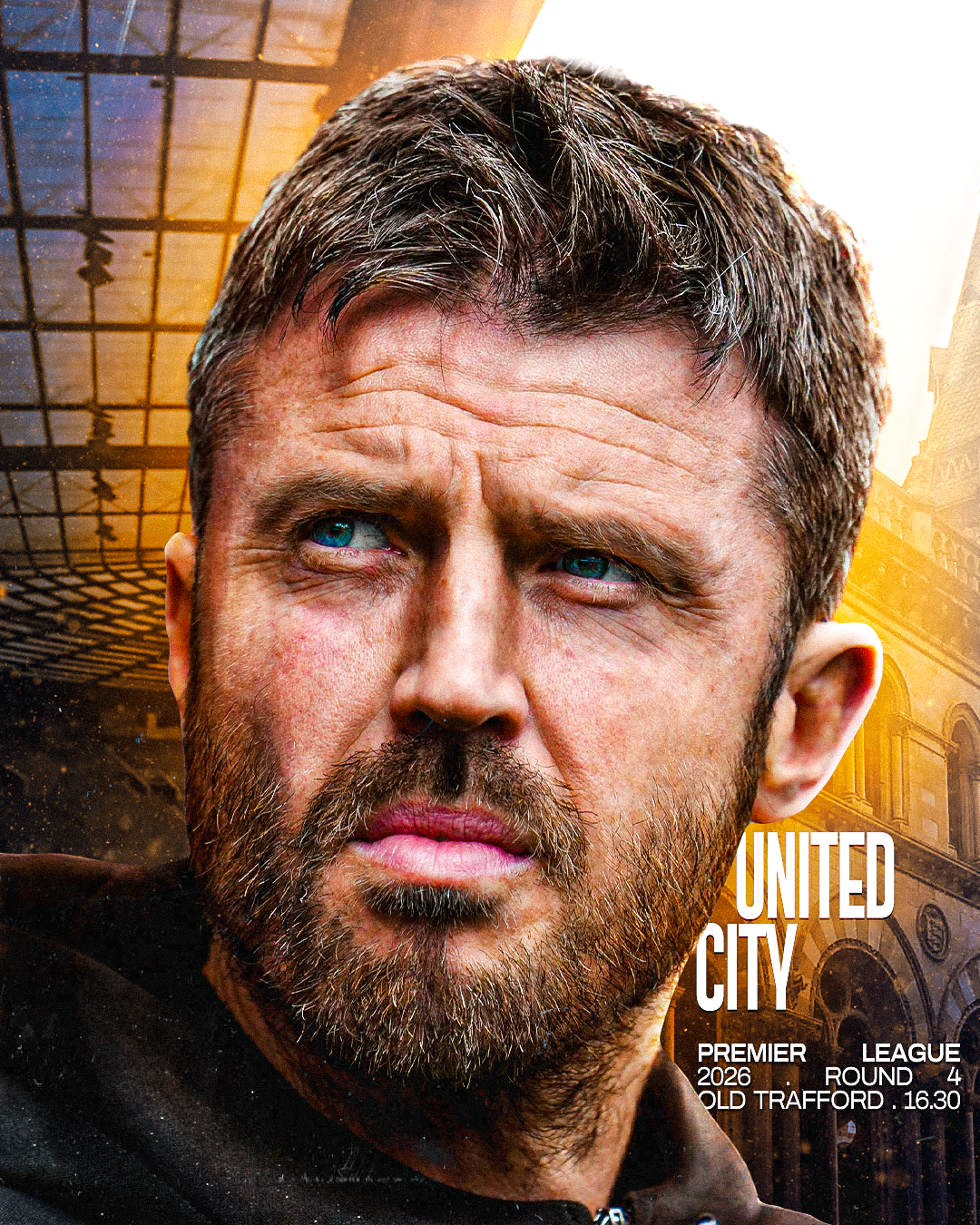 Manchester Derby Matchday Editorial Sports Graphic