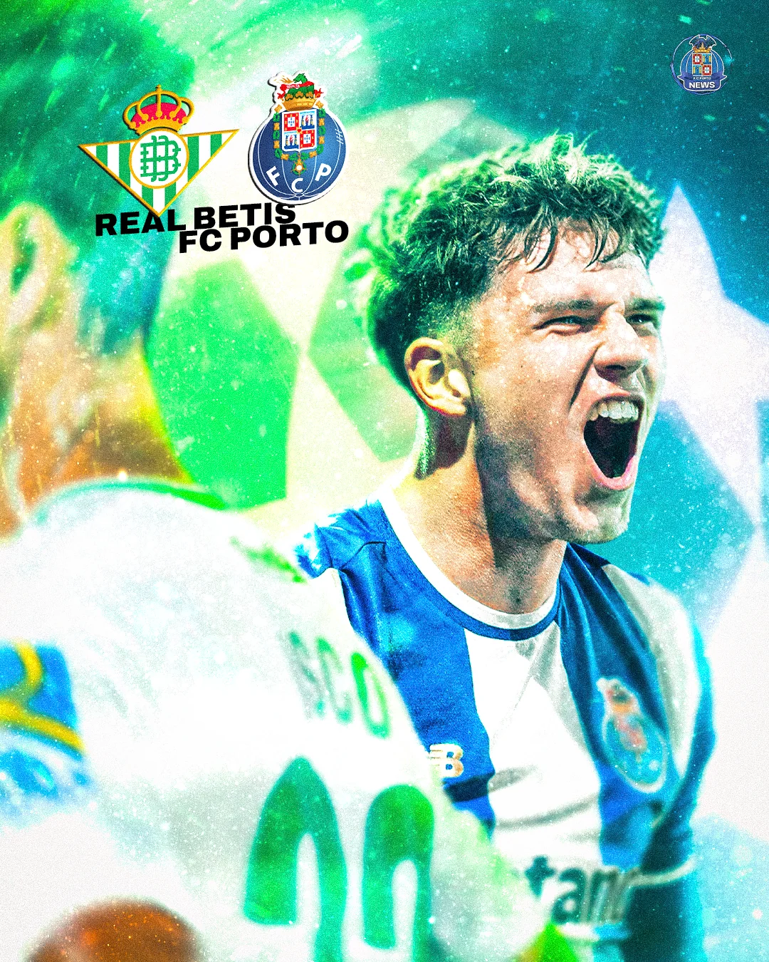 Matchday Real Betis vs FC Porto Champions League Graphic