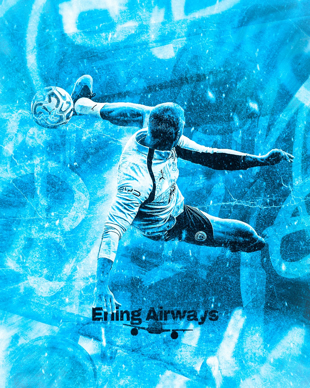Erling Haaland Airways Creative Photo Manipulation