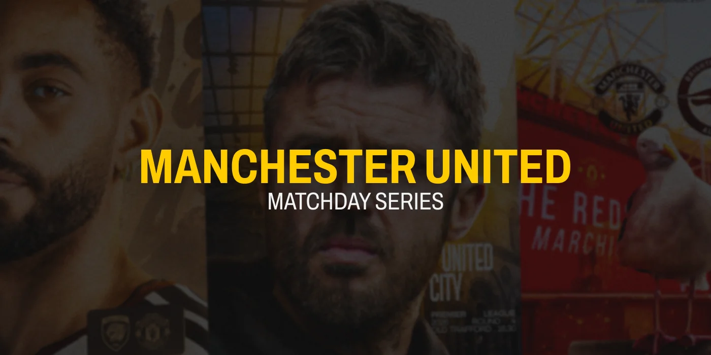 Manchester United 26/27 Matchday Poster System Design Essay Banner