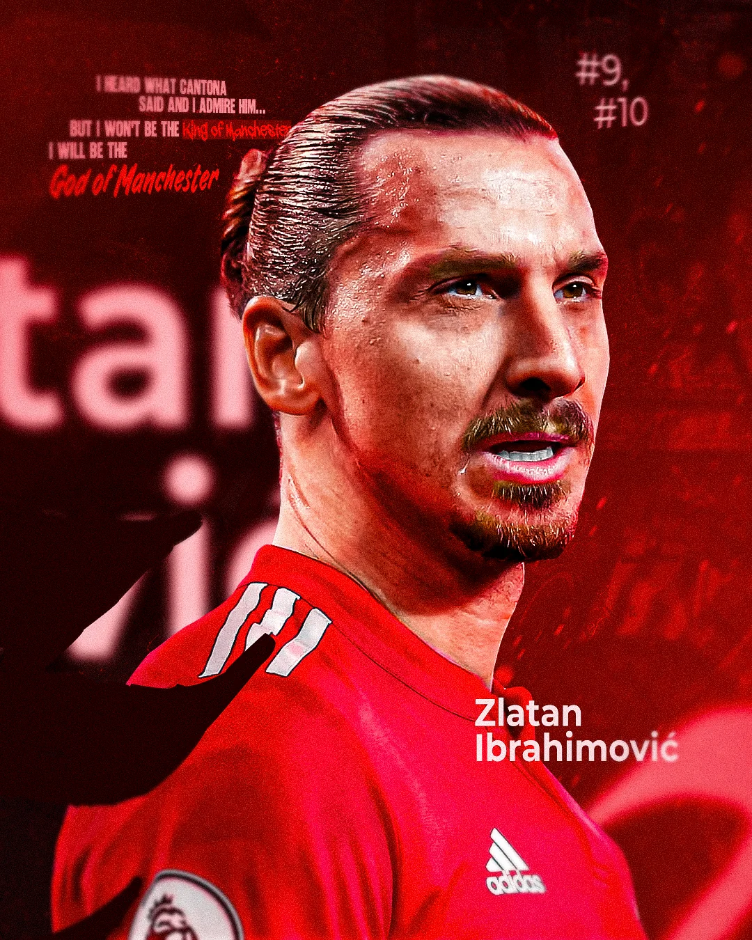 Zlatan Ibrahimovic Manchester United Legend Editorial Poster