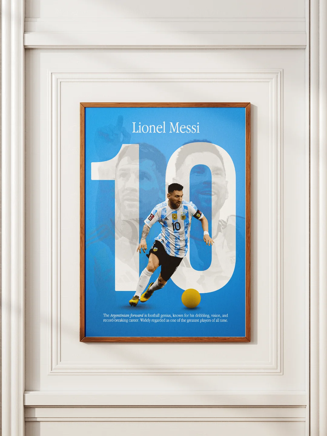 Lionel Messi Number 10 Gallery Exhibition Mockup