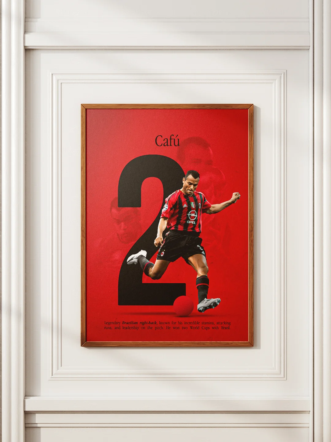 Cafu Number 2 Framed Exhibition Mockup