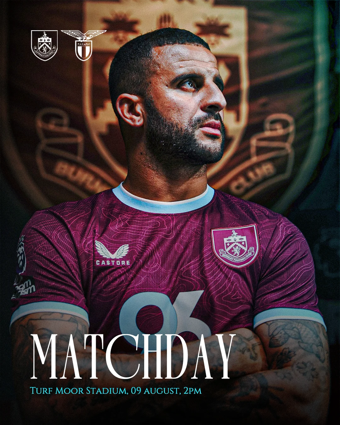 Burnley FC Matchday Social Media Graphic Template