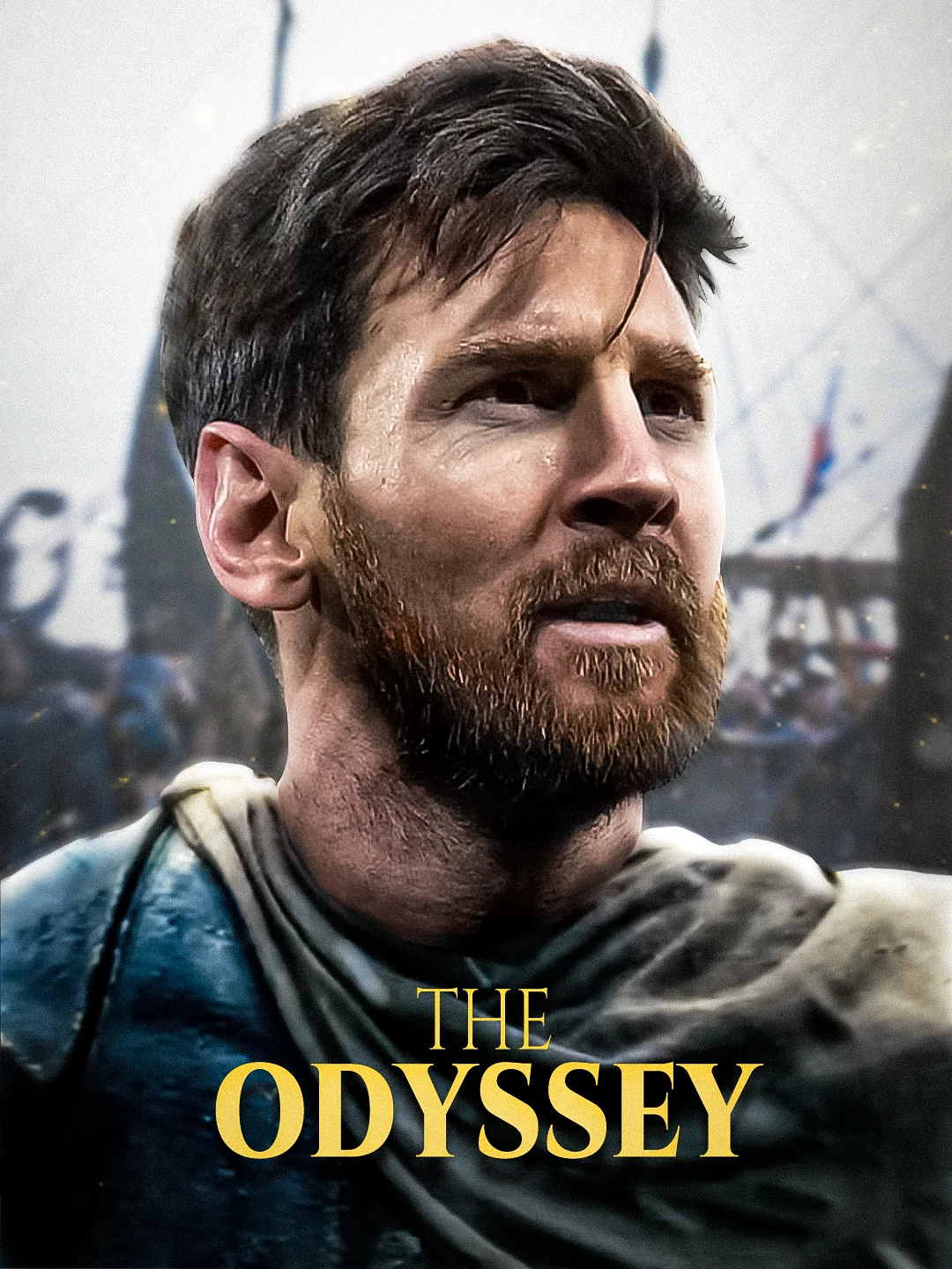 Messi The Odyssey Cinematic Movie Poster Graphic