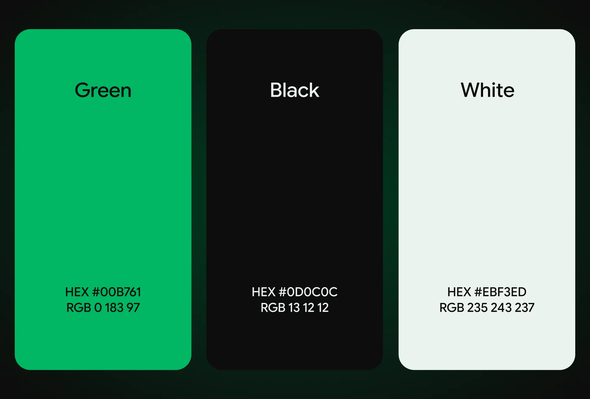 FootSim Color System Digital Palette and Pitch Green