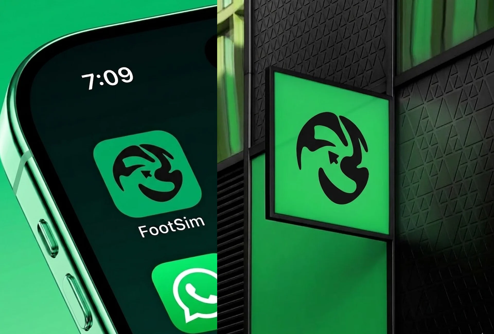 FootSim Responsive Mobile App Interface Layout