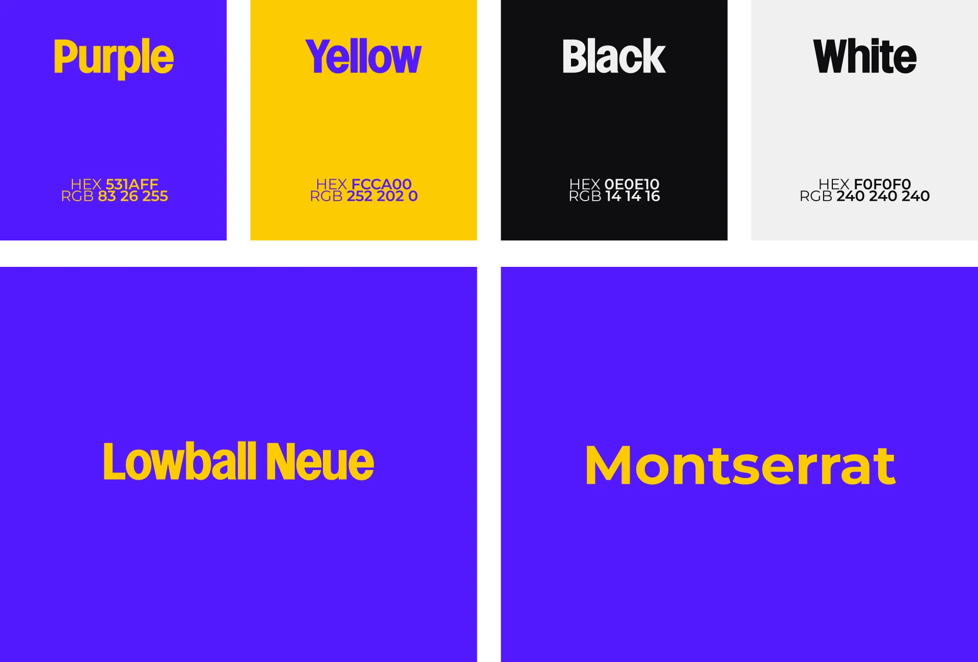 Gaming Brand Color System and Brutalist Typographic Pairing