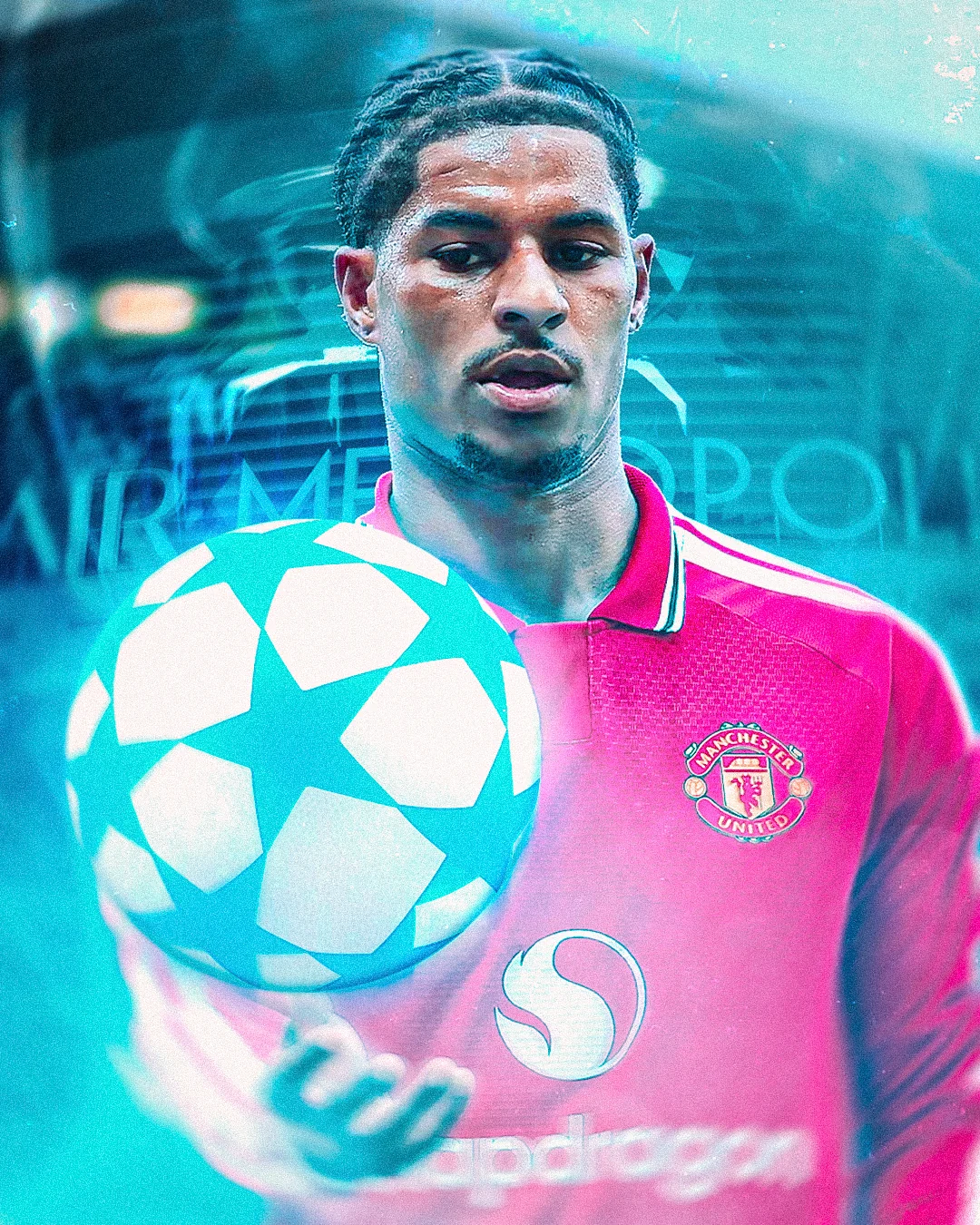 Matchday Atletico Madrid vs Manchester United Champions League Graphic