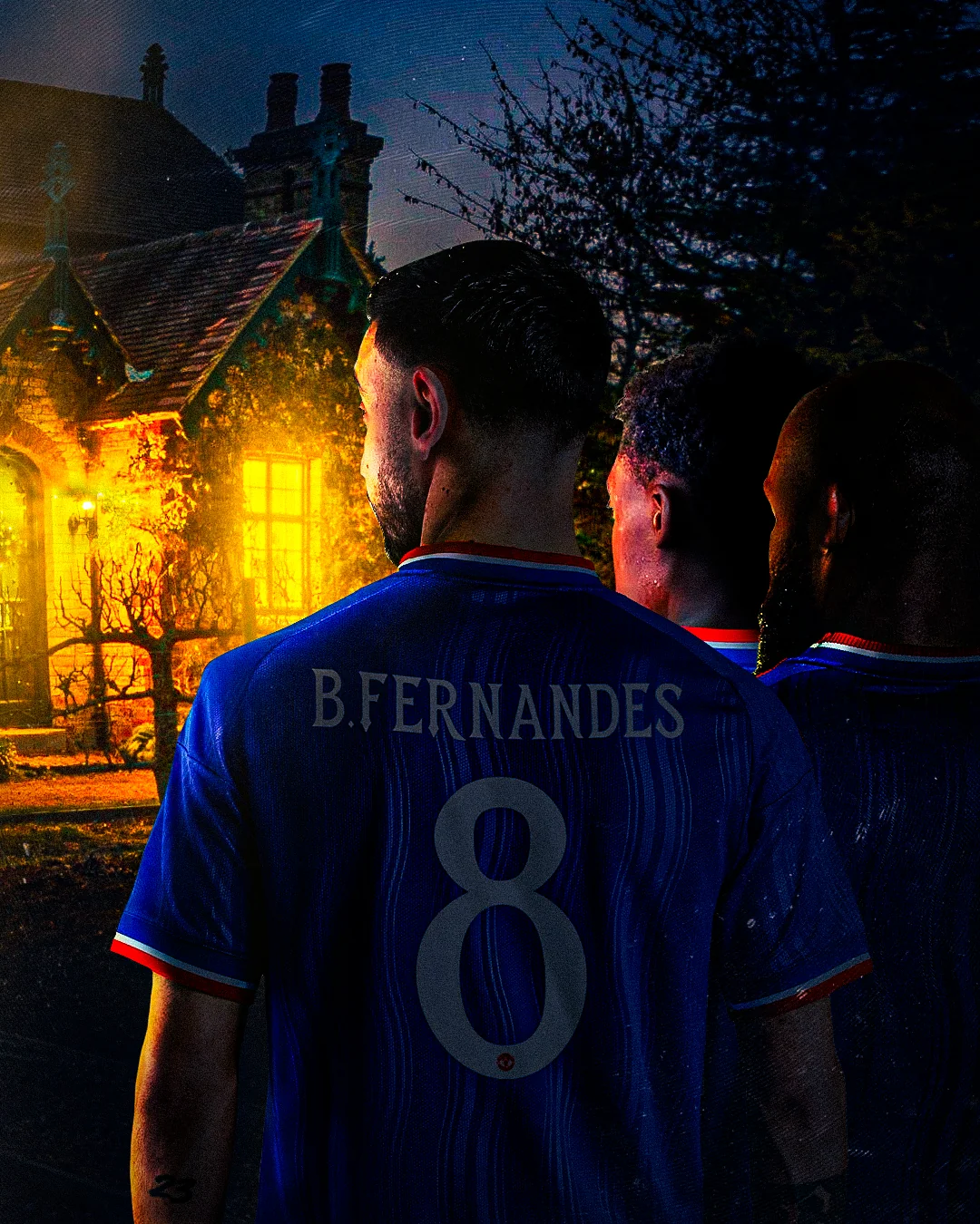Bruno Fernandes vs Fulham Matchday Social Media Poster